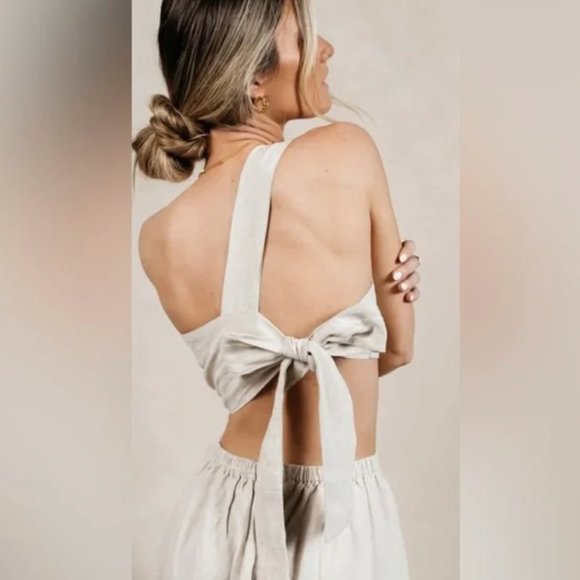 Bohme - Suzie Midi Dress Nude Color - Picture 2 of 3